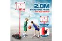 2m Portable Adjustable Basketball Stand Hoop System For Kids W Basketb