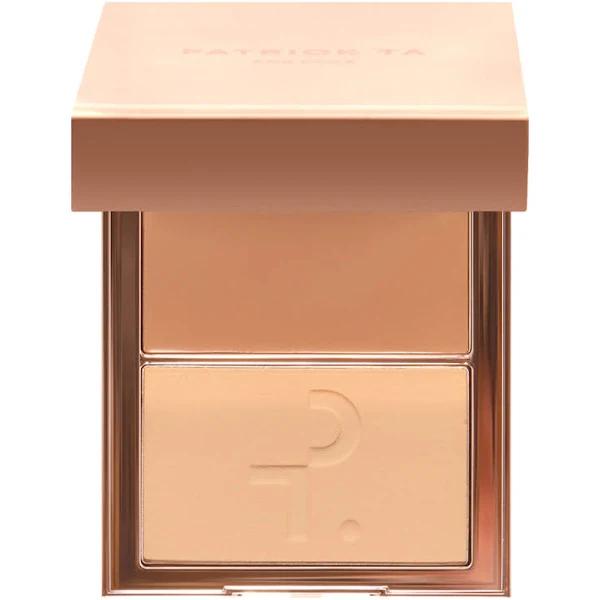 Patrick Ta Major Skin Crème Foundation and Finishing Powder Duo - Light 4 | Radiant Finish, Oil-Free Formula