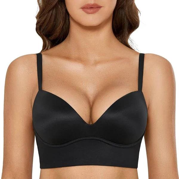 T-Shirt Push Up Bra / Black / 16 / D