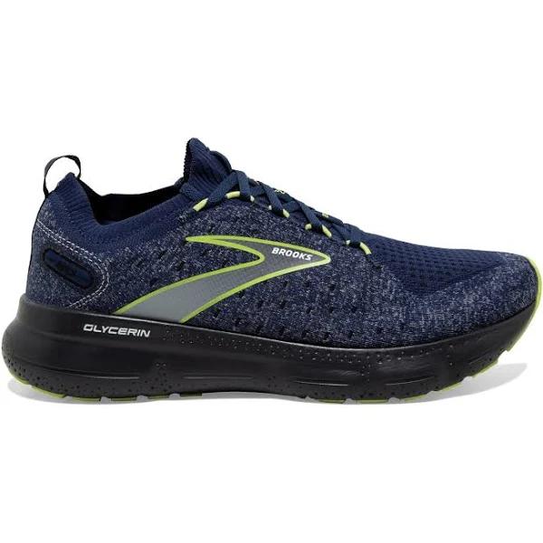 Brooks Glycerin StealthFit 20 Men's BLUE/EBONY/LIME