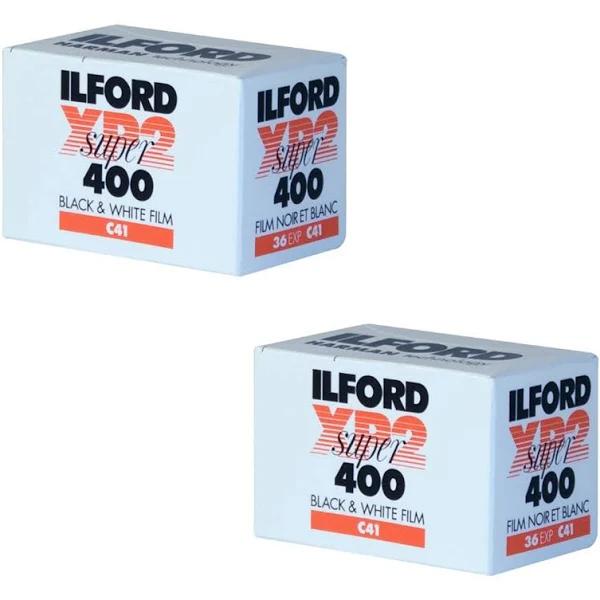 Ilford XP-2 Super 400 135-36 Black & White Film (2 Pack), Black/White