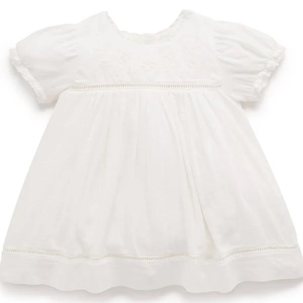 Purebaby Embroidered Dress - Toddler