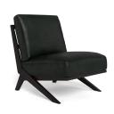 Palm Springs Leather Armchair Black by Freedom