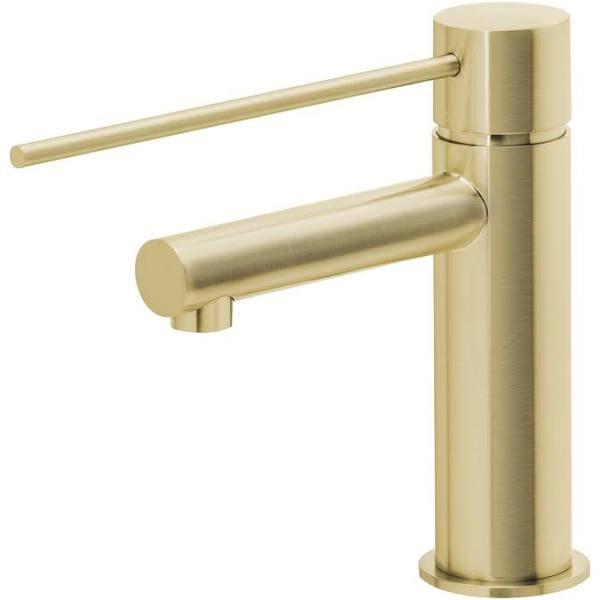 Phoenix Vivid Slimline Basin Mixer With Extended Lever - Brushed Gold