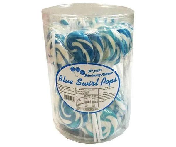 Blue Swirl Lollipops (Pack of 50)