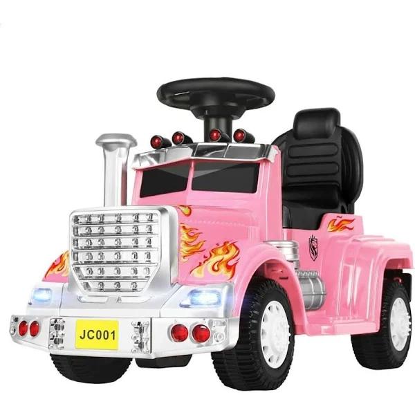 ALFORDSON Kids Ride On Car Electric Toy Truck 25W Motor w/ Led Lights Pink