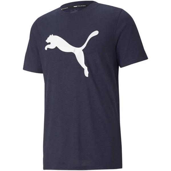 Puma Train Favourite Heather Cat Tee M / Navy Heather