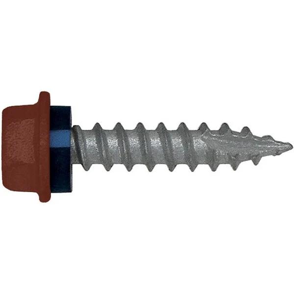 12G (5.50mm) x 25mm Neo Manor Red Hex Flange Timber T17 Cladding Screw Galvanised