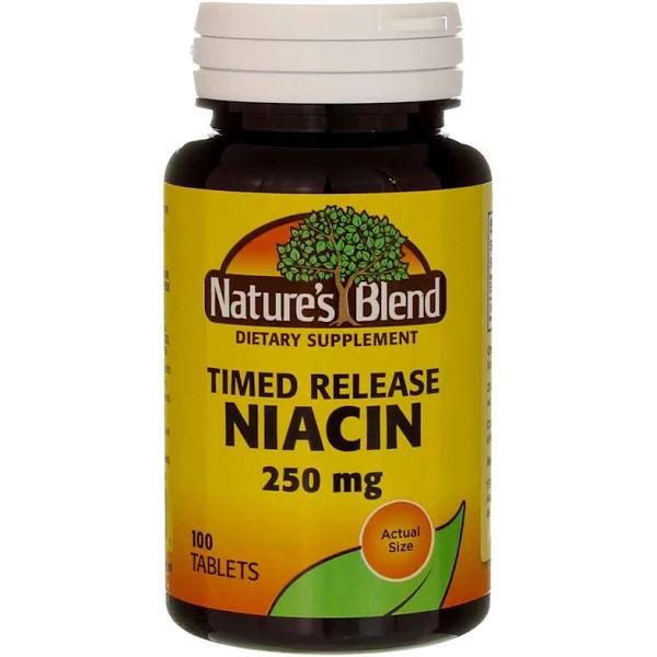 Nature's Blend Niacin Timed Release 250 MG 250 MG 100 Tabs