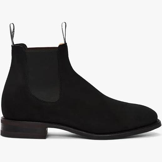 R.M.Williams - Men - Comfort Craftsman Suede Chelsea Boots Black