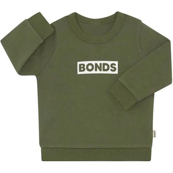 Bonds Baby - Boy's Green Sweats - Tech Sweats Pullover at The Iconic