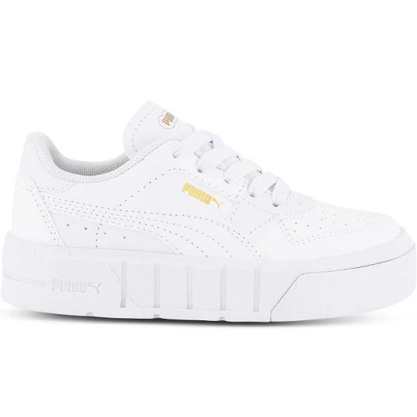 Puma Kids Cali Court Match White Size 1 - Platypus | AfterPay Available