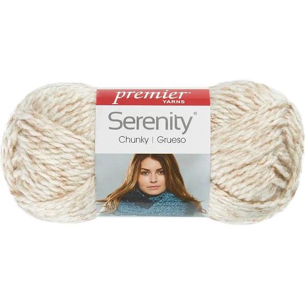 Deborah Norville Collection Serenity Chunky Heathers Yarn Oatmeal