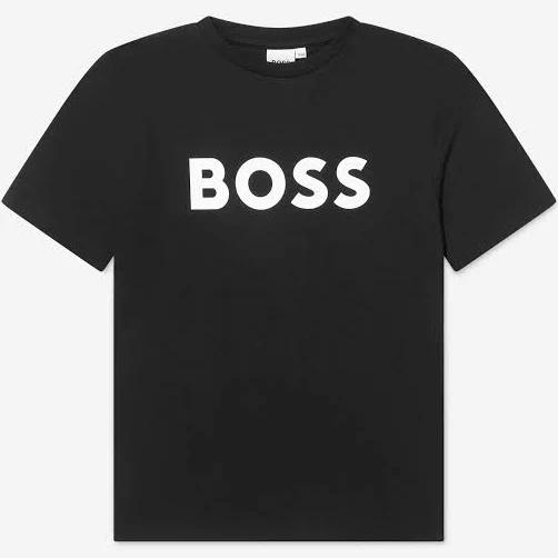 BOSS-Boys Black Logo T-Shirt