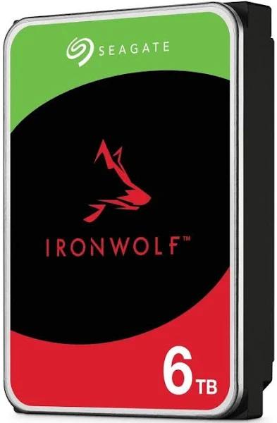 Seagate IronWolf NAS Internal 3.5" SATA Drive, 6TB, 6Gb/s, 5400RPM