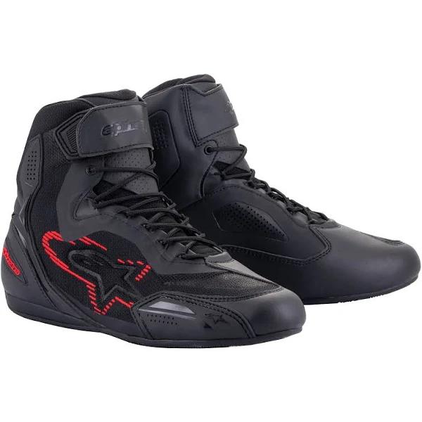 Alpinestars Faster 3 Rideknit Shoes - 2023 - Black/Red/Grey - 8.5