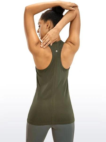 CRZ Yoga Women's Tank Top Olive Scoop Neck Logo Tank XS, Price History &  Comparison