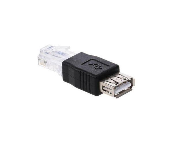 USB To RJ45 Adapter USB2.0 Female To Ethernet RJ45 Male Plug Adapter Connector