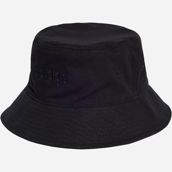 adidas-Classic Cotton Bucket Hat-Unisex-Black / White-OSFM