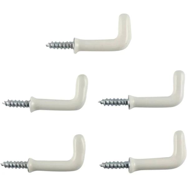 Everhang Square Hooks White 19mm 5pcs 72503