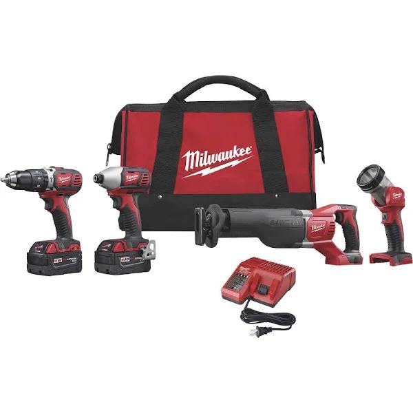 Milwaukee 2696-24 M18 4-Tool Cordless Combo Kit