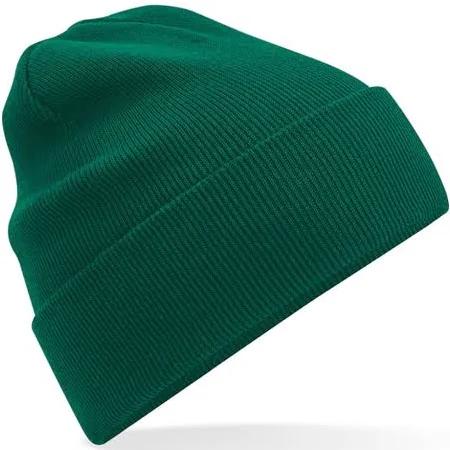 Beechfield Original Cuffed Organic Cotton Beanie Bottle Green One Size Organic Cotton Beanie