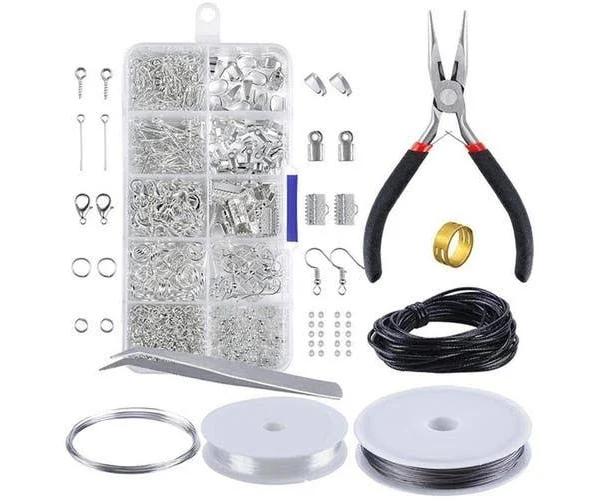 DIY Jewellery Making Kit Wire Findings Pliers Starter Tool Earring Case AU Stock