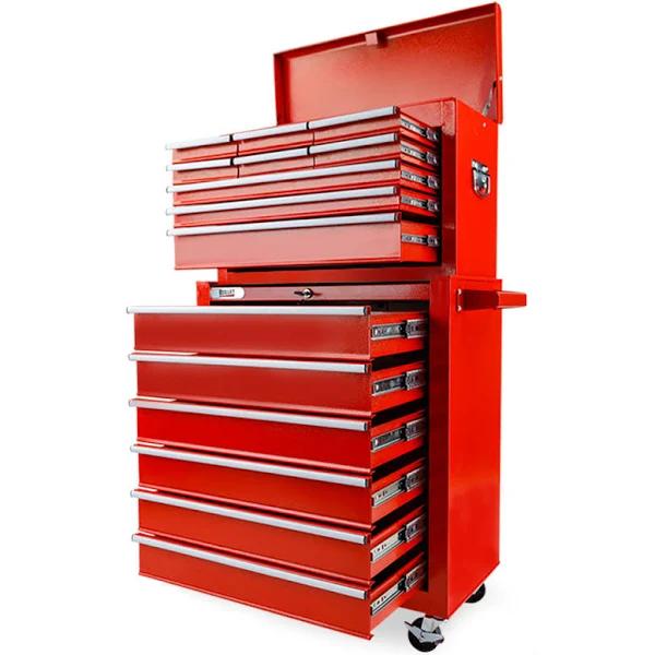 Bullet 15 Drawer Tool Box Storage Cabinet Chest Garage Trolley Toolbox Mechanic