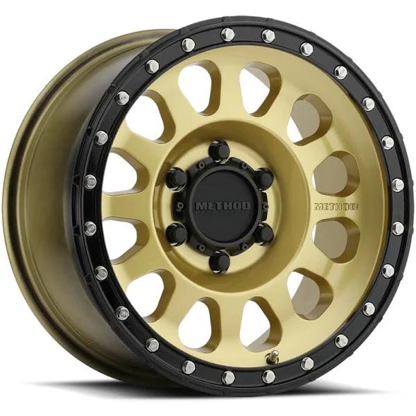 Method Race Wheels 315 Gold / Black Lip 17x9 > 6x5.5 > -12/4.50"