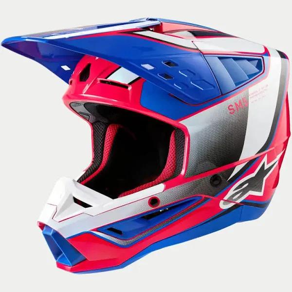 Alpinestars Supertech M5 Sail Helmet - white/pink/blue - XL