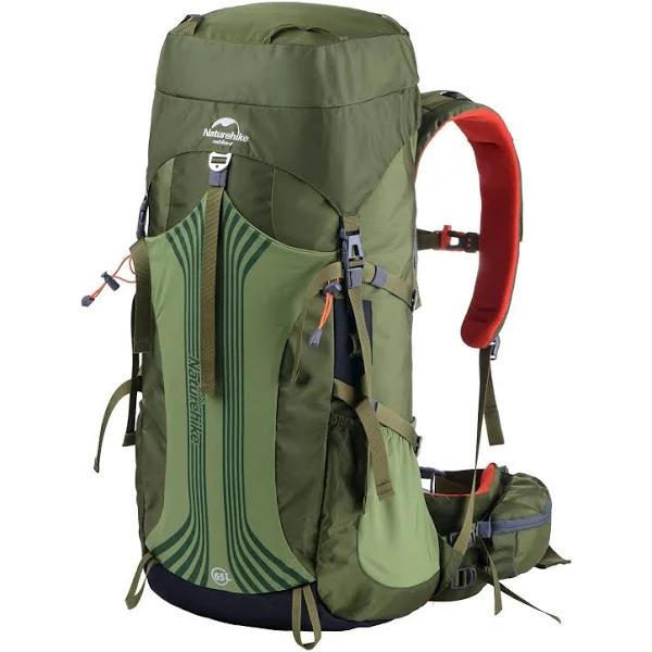 Naturehike 65L Backpack, Multi-colored Lightweight Bag for Outdoor Camping, Trekking Traveling