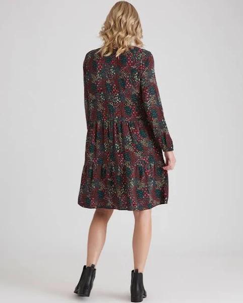 Rivers - Womens Dress - Long Sleeve Midi Dress