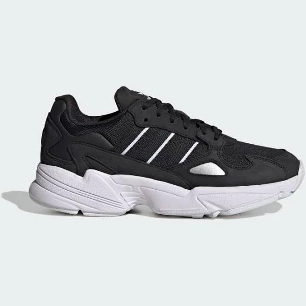 adidas-Falcon Shoes-Women-Core Black / Core Black / Cloud White-9.5