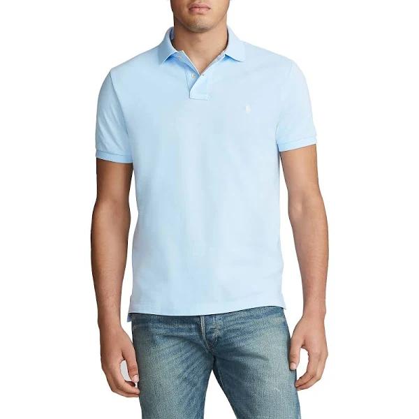 Polo Ralph Lauren Custom Slim Fit Mesh Polo Shirt - Elite Blue - L - Men