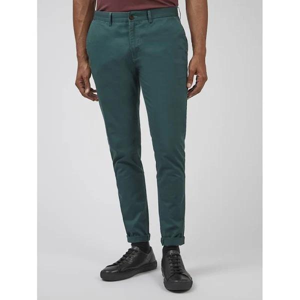 Ben Sherman Signature Skinny Stretch Chino Ocean Green Size 36