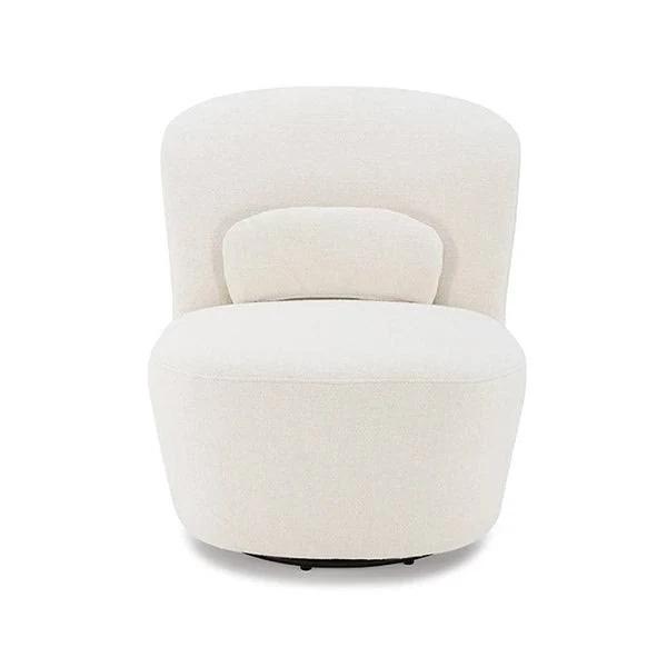 Brosa Ada Swivel Accent Chair (White)