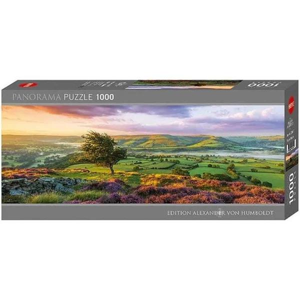 Heye 1000pc Panorama, Purple Bloom Jigsaw Puzzle