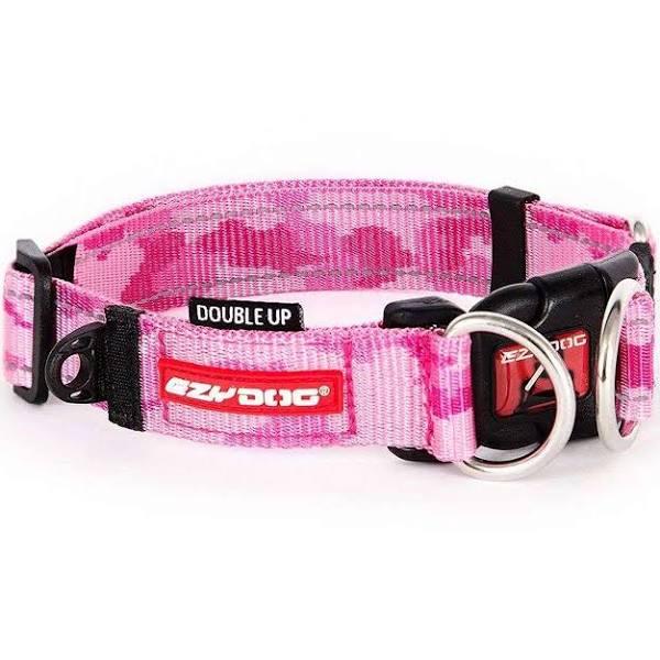 EzyDog Double Up Collar Small / Pink Camo