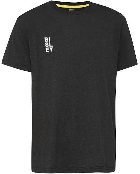 Bisley BKT091 Mens Vertical Logo Tee Short Sleeve - Charcoal / S