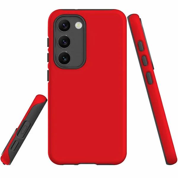 for Samsung Galaxy S23+ Plus Case Shielding Cover, Red