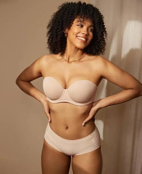 DELIMIRA Bra Beige Underwire Convertible Bra 32F