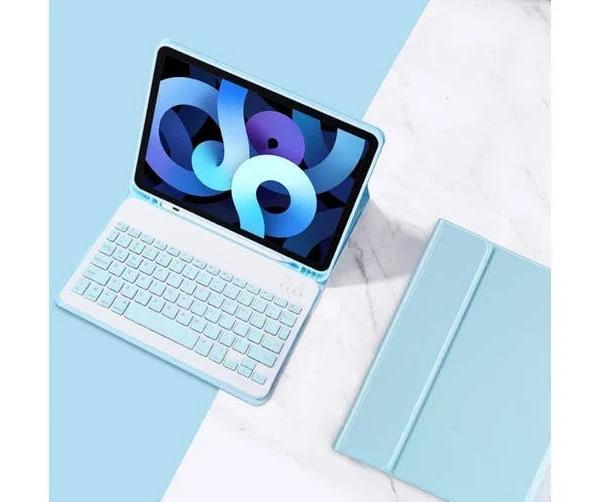 Color Keyboard For Samsung Galaxy Tab S9 11" Keyboard Case Cute Detachable Removable Wireless Bluetooth Keyboard (TAB S9 11-Inch, Blue)