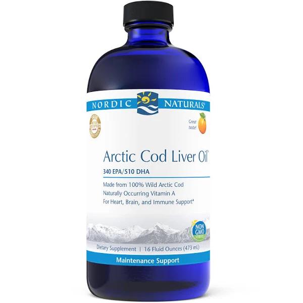 Nordic Naturals Arctic Cod Liver Oil Orange 16 fl oz (473 ml)