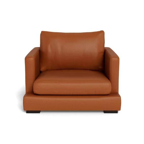 Long Island Leather Armchair Ginger by Freedom