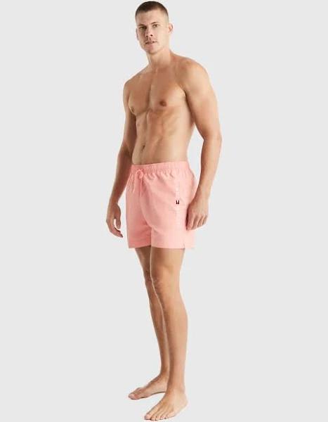 Original Logo Mid Length Swim Shorts Pink XXL at Tommy Hilfiger