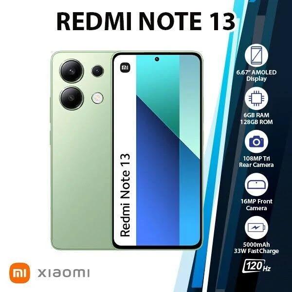 Xiaomi Redmi Note 13 4g Android Mobile Phone (green, 6gb+128gb, Dual