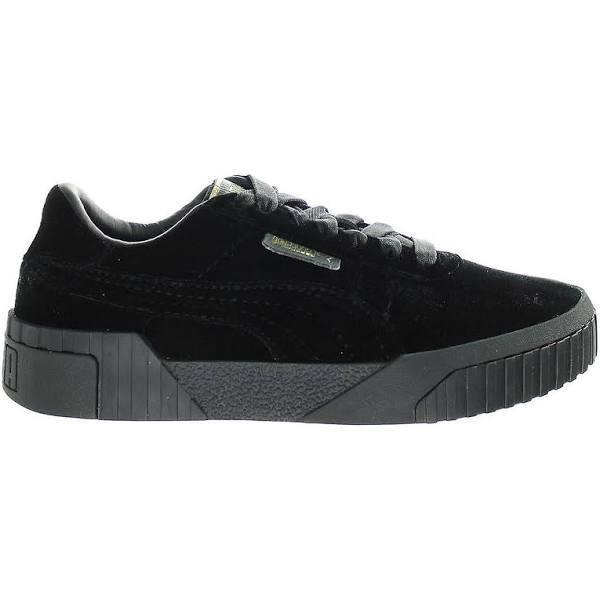 Puma Cali Black Womens Trainers Velvet - Size UK 7.5