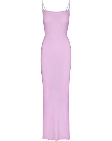 SKIMS Soft Lounge Long Slip Dress in Sugar Plum, Size L