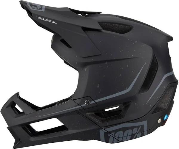 100% Trajecta Fidlock Full Face MTB Helmet - 2021 - Black / XLarge