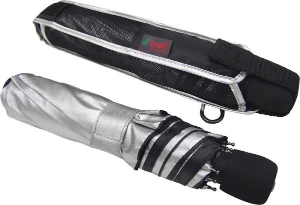 EuroSCHIRM 3032si17 Light Trek Automatic Umbrella, Silver UV-Protection 50+